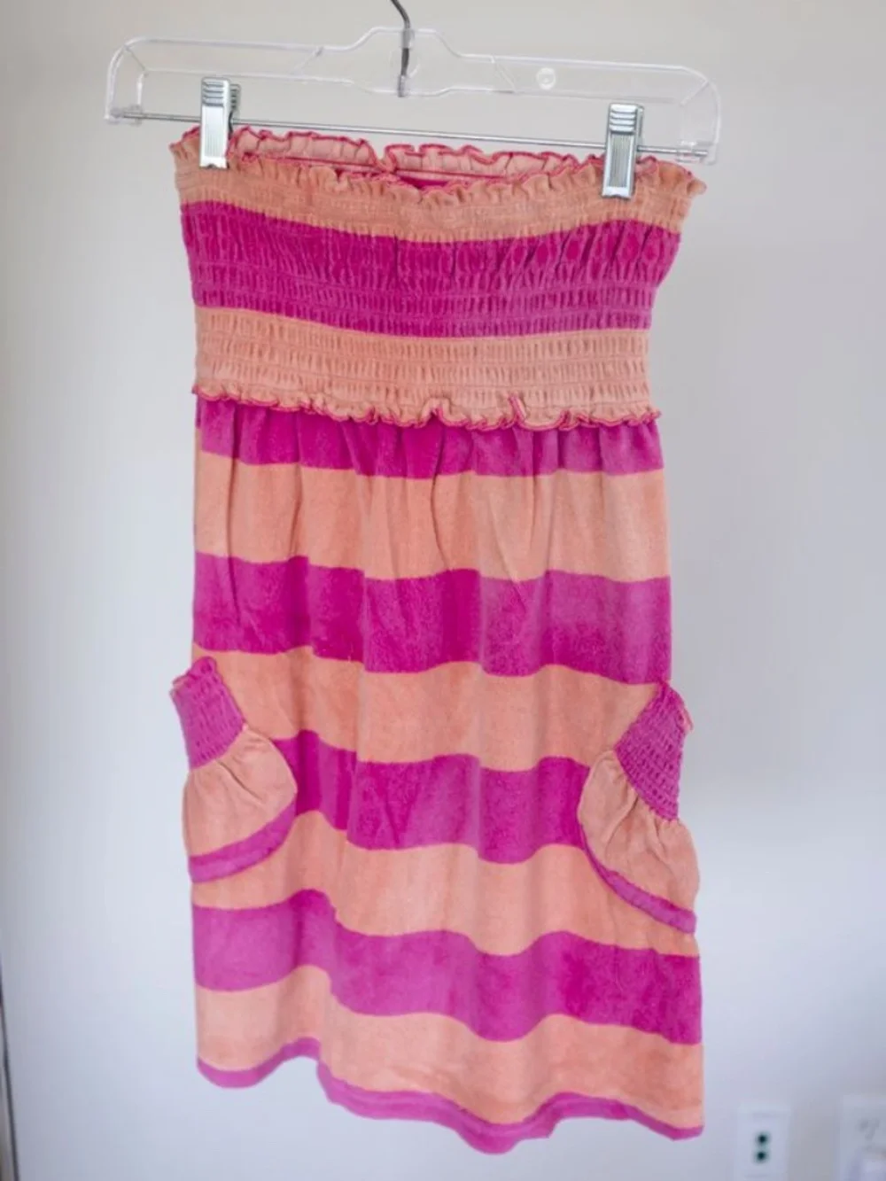 Stripped Swimsuit Coverup